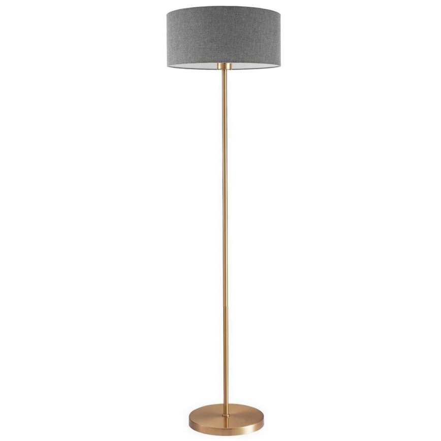 Lampada da terra LED TUNJA 1xE27/20W/230V Ø 38 cm oro/grigio