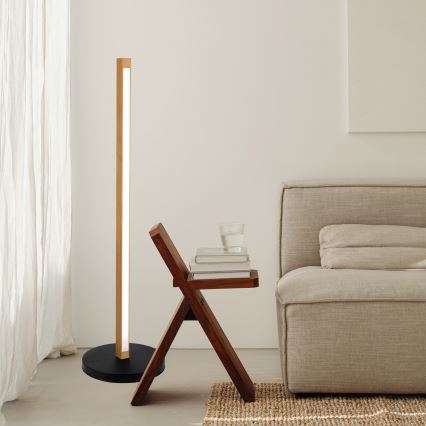 Lampada da terra LED VERDE LED/18W/230V 3000K rovere/nero