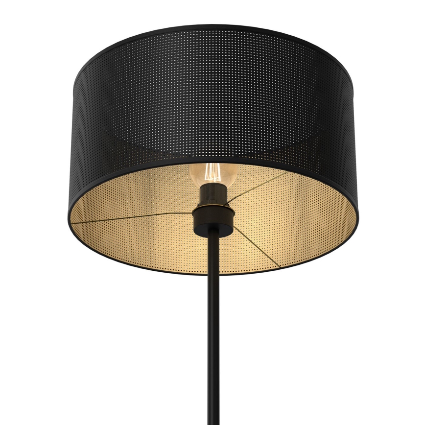 Lampada da terra LOFT SHADE 1xE27/60W/230V nero/oro