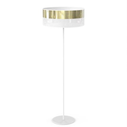 Lampada da terra LUX 1xE27/15W/230V bianco/oro