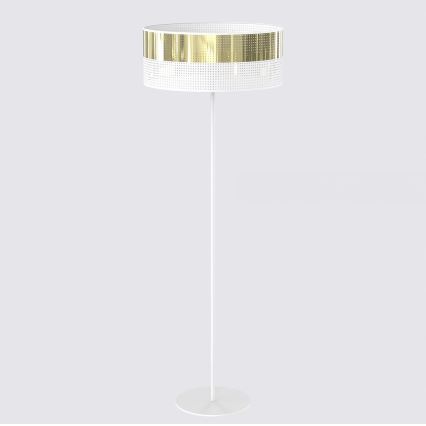 Lampada da terra LUX 1xE27/15W/230V bianco/oro