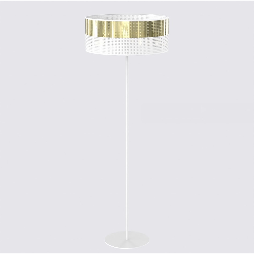 Lampada da terra LUX 1xE27/15W/230V bianco/oro