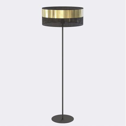 Lampada da terra LUX 1xE27/15W/230V nero/oro
