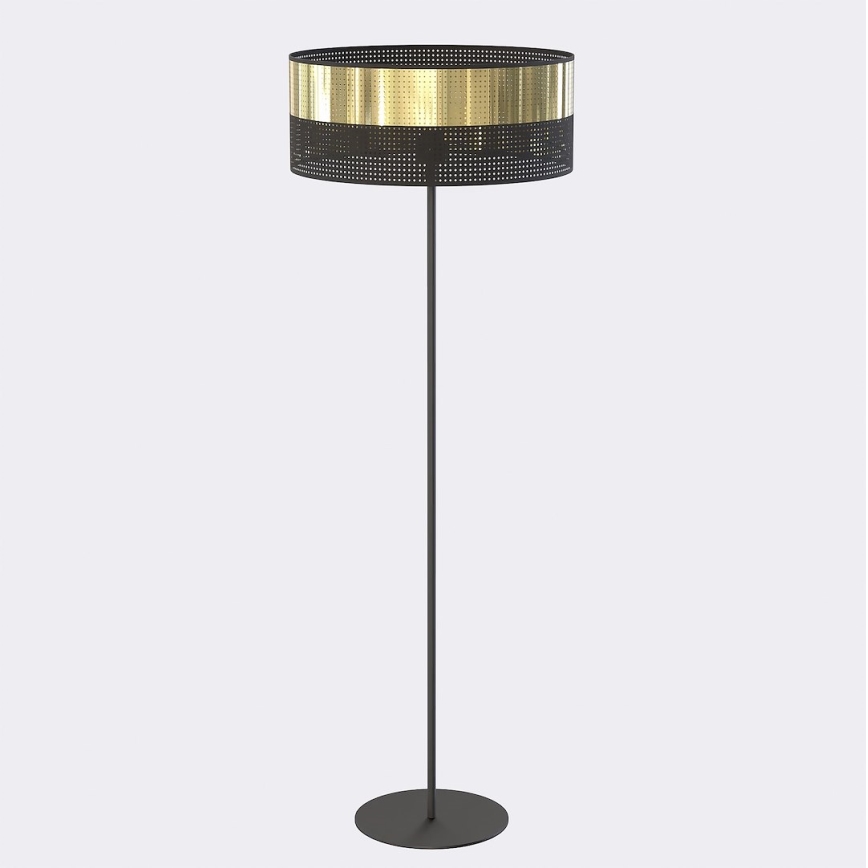 Lampada da terra LUX 1xE27/15W/230V nero/oro