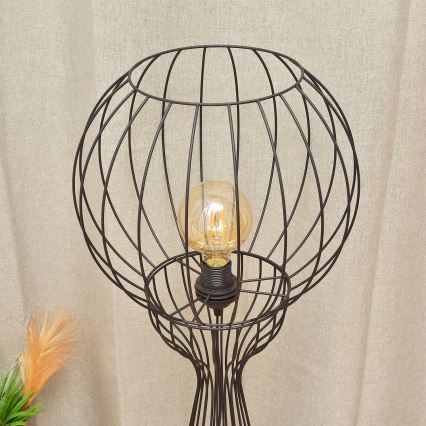 Lampada da terra MERCURE 1xE27/15W/230V nera