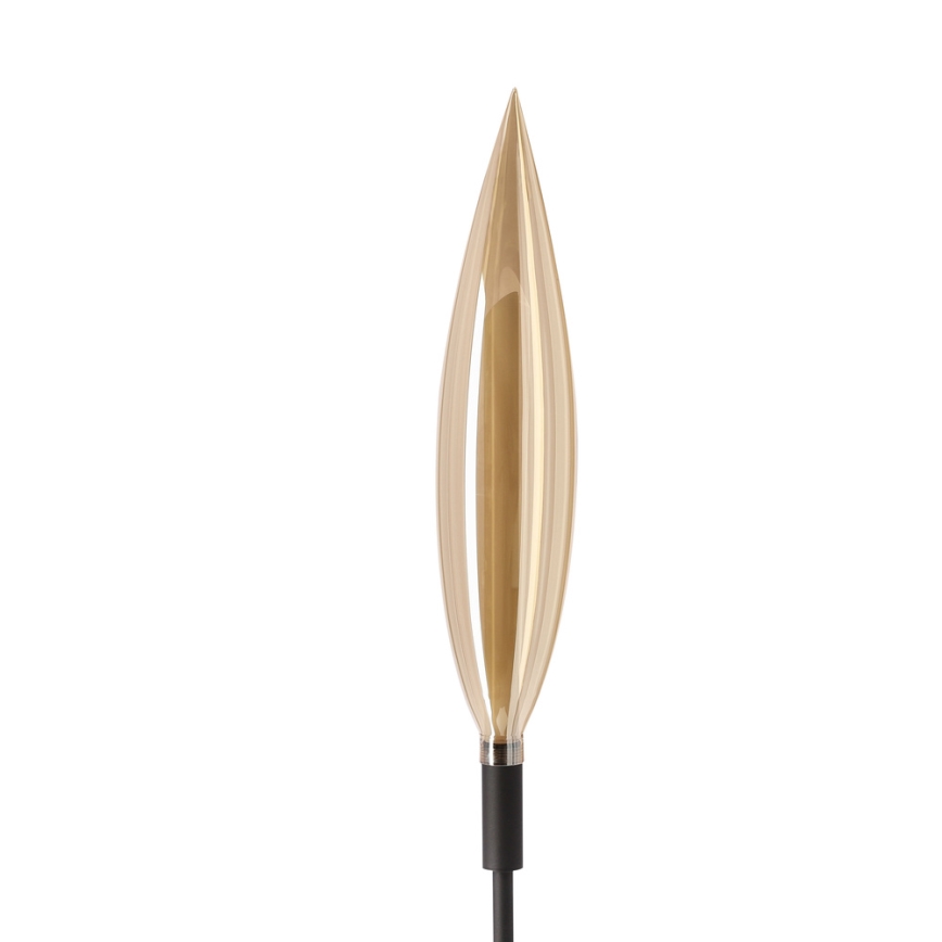 Lampada da terra NORDIC 1xG9/5W/230V nero/beige fumoso