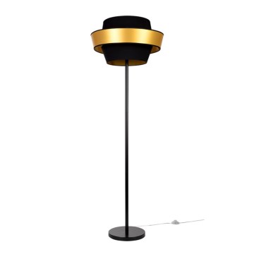 Lampada da terra PRETO GOLD 1xE27/60W/230V