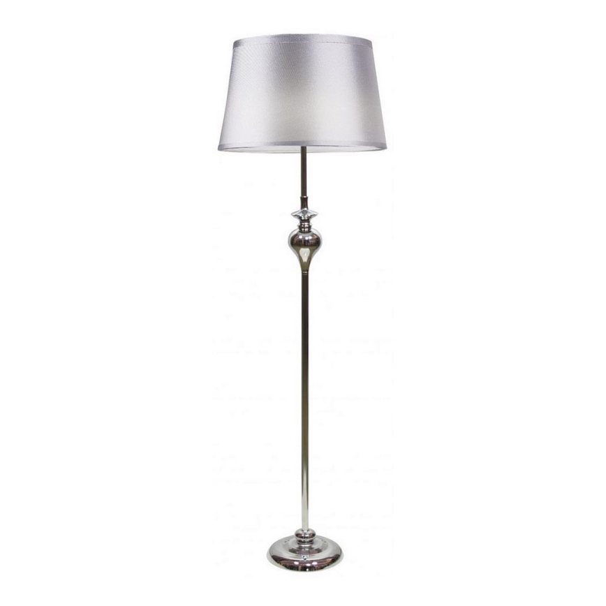 Lampada da terra PRIMA 1xE27/60W/230V argento/cromo lucido