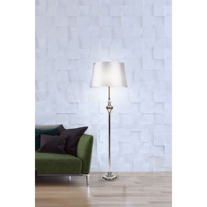 Lampada da terra PRIMA 1xE27/60W/230V argento/cromo lucido