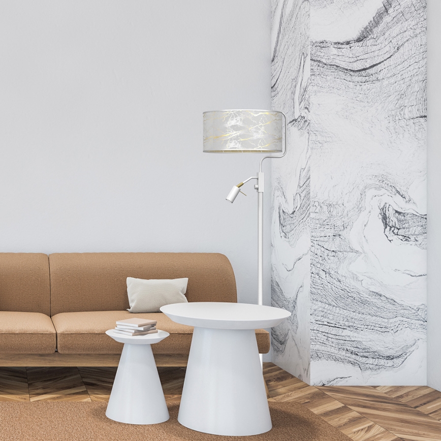 Lampada da terra SENSO 1xE27/40W/230V + 1xGU10/7W bianca
