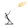 Lampada da terra SILUETTE 6xE27/40W/230V 180 cm Dream Reach