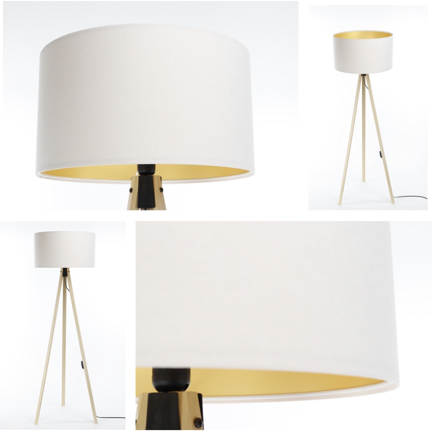Lampada da terra STANDART 1xE27/60W/230V bianco/beige