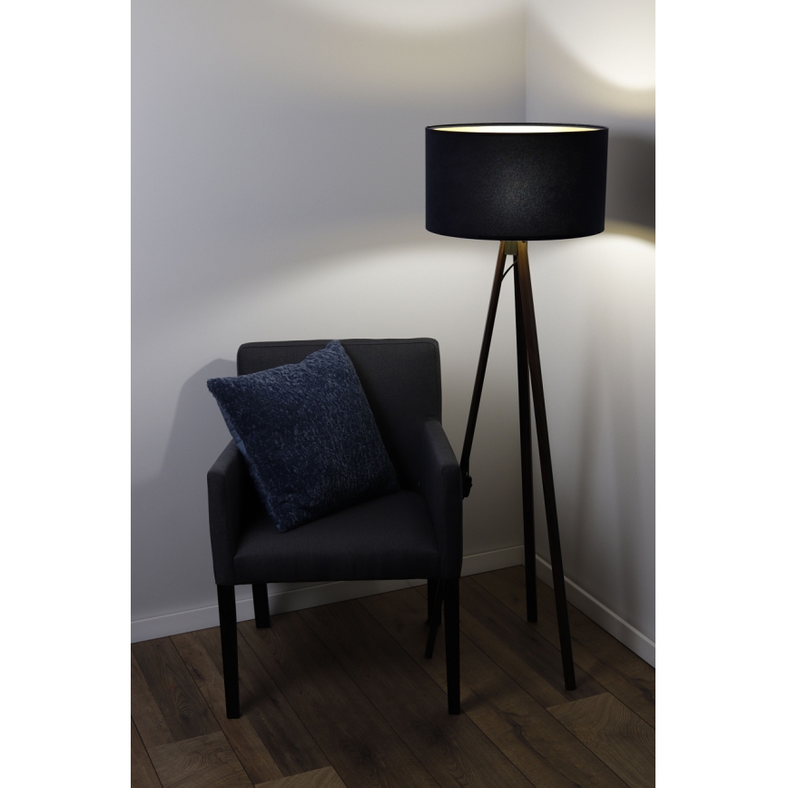 Lampada da terra STANDART 1xE27/60W/230V blu/wenge
