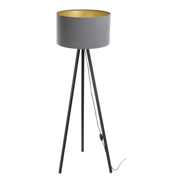 Lampada da terra STANDART 1xE27/60W/230V grigio/wengé
