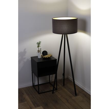 Lampada da terra STANDART 1xE27/60W/230V grigio/wengé