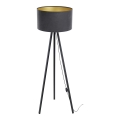 Lampada da terra STANDART 1xE27/60W/230V grigio/wengé