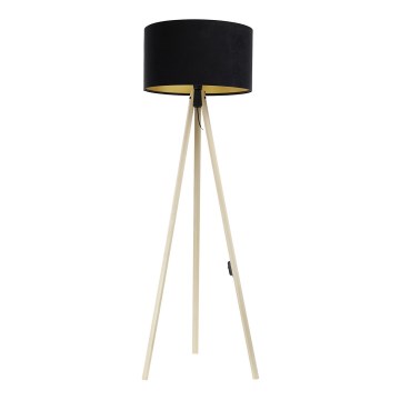 Lampada da terra STANDART 1xE27/60W/230V nero/beige