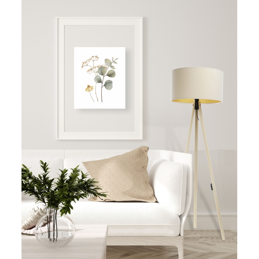 Lampada da terra STANDART 1xE27/60W/230V panna/beige