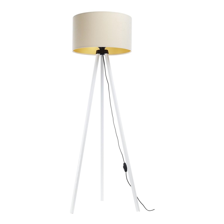 Lampada da terra STANDART 1xE27/60W/230V panna/bianco