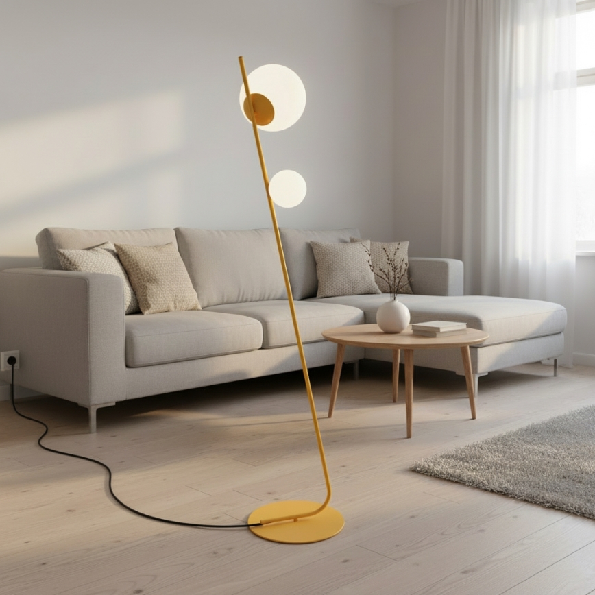 Lampada da terra TATU 2xG9/8W/230V arancione