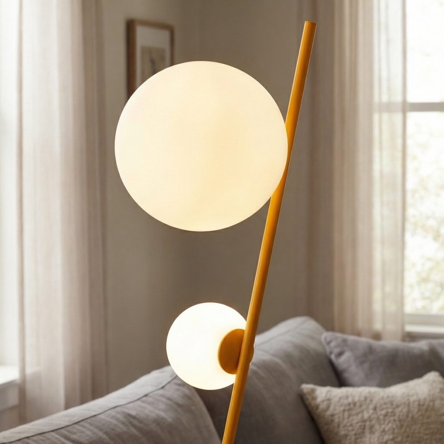 Lampada da terra TATU 2xG9/8W/230V arancione