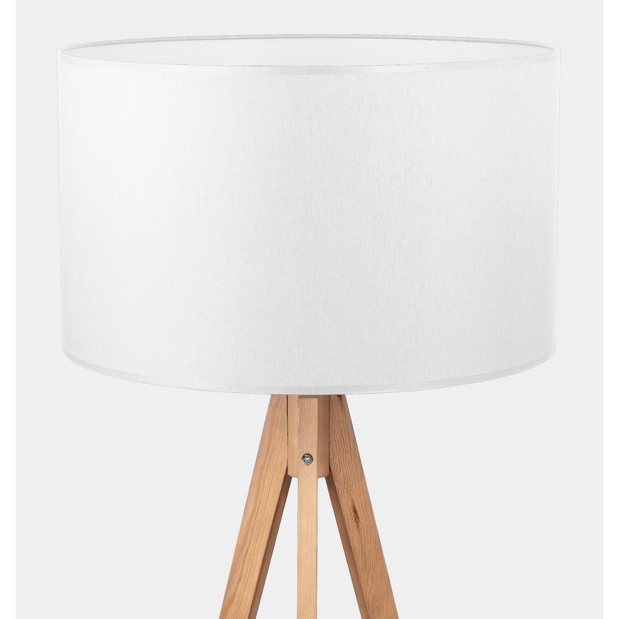 Lampada da terra TREVISO 1xE27/25W/230V bianco/legno