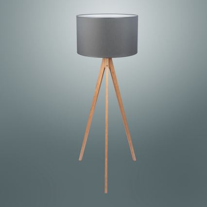 Lampada da terra TREVISO 1xE27/25W/230V grigio/legno