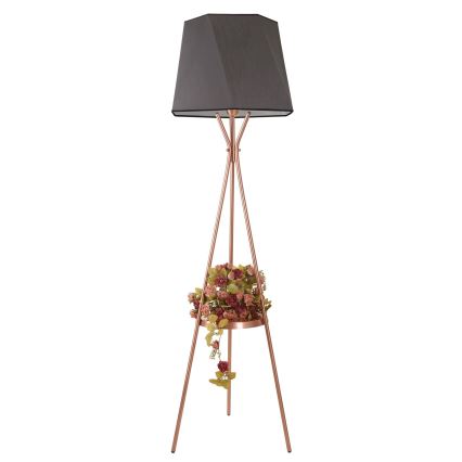 Lampada da terra VENEDIK 1xE27/60W/230V grigio/rame