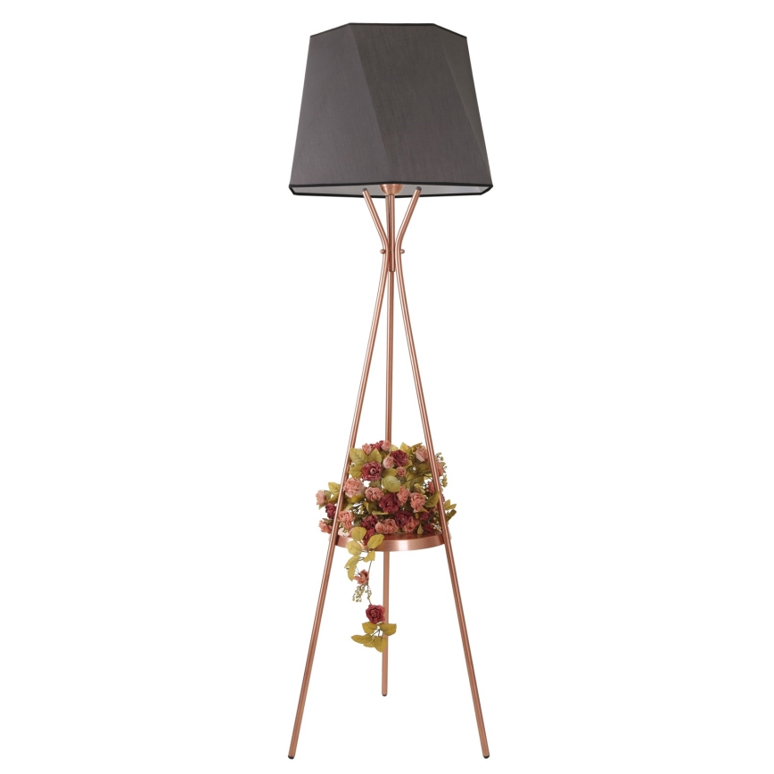 Lampada da terra VENEDIK 1xE27/60W/230V grigio/rame