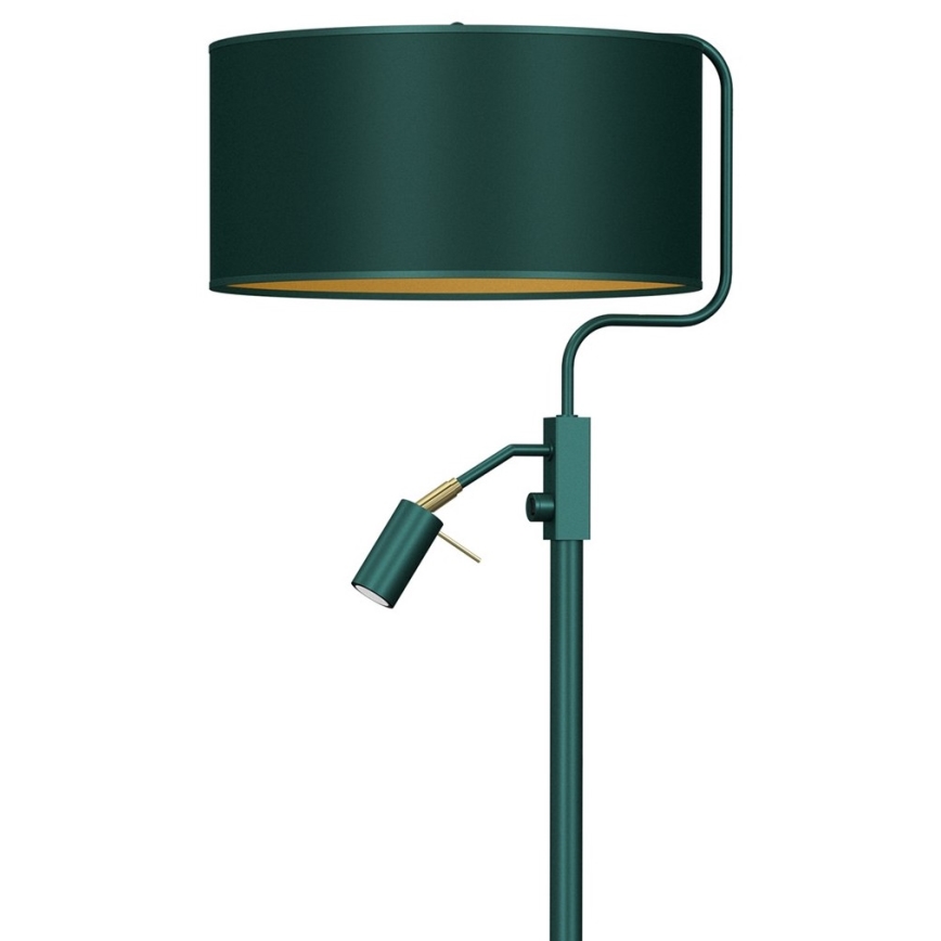 Lampada da terra VERDE 1xE27/60W/230V + 1xGU10-MR11/7W verde