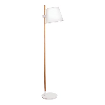 Lampada da terra VIANA 1xE27/60W/230V bianca/marrone