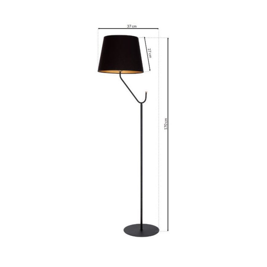 Lampada da terra VICTORIA 1xE27/60W/230V nero