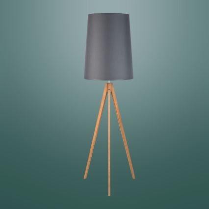 Lampada da terra WALZ 1xE27/25W/230V grigio/legno