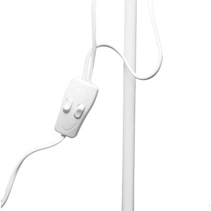 Lampada da terra WENDY 1xE27/100W/230V + 1xE14/40W bianca