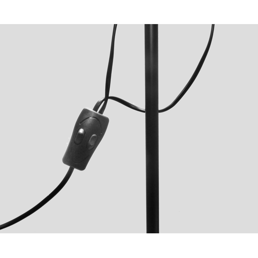 Lampada da terra WENDY 1xE27/100W/230V + 1xE14/40W nera