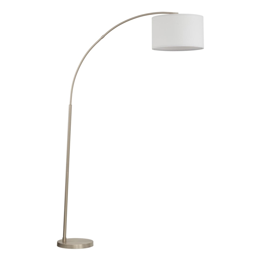 Lampada da terra ZENITH 1xE27/15W/230V cromo opaco/bianco