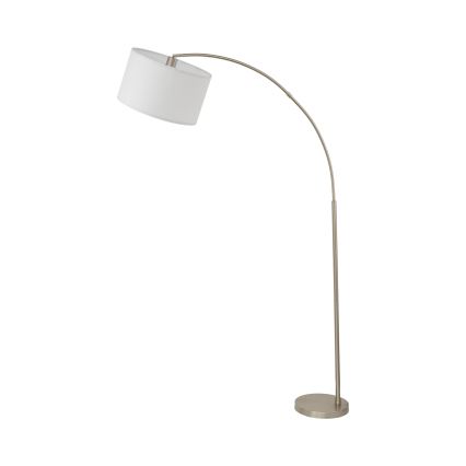 Lampada da terra ZENITH 1xE27/15W/230V cromo opaco/bianco