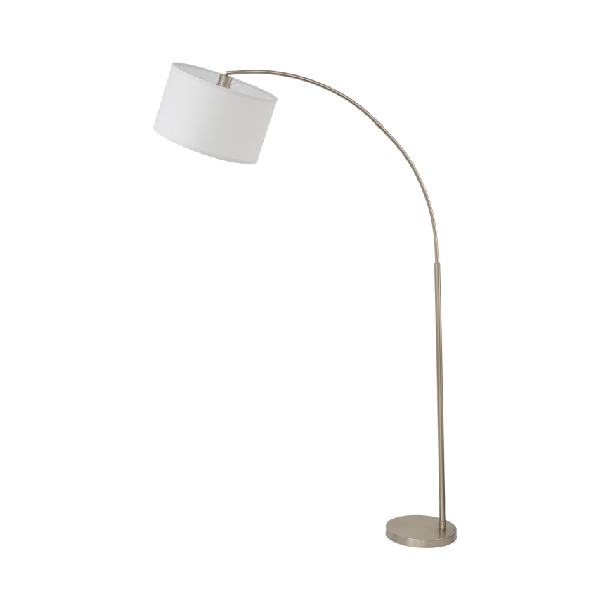Lampada da terra ZENITH 1xE27/15W/230V cromo opaco/bianco