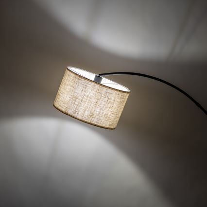Lampada da terra ZENITH 1xE27/15W/230V nero/beige