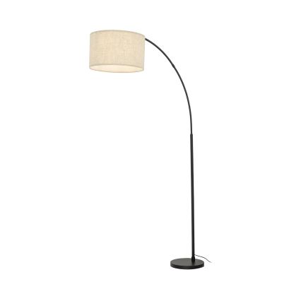 Lampada da terra ZENITH 1xE27/15W/230V nero/beige