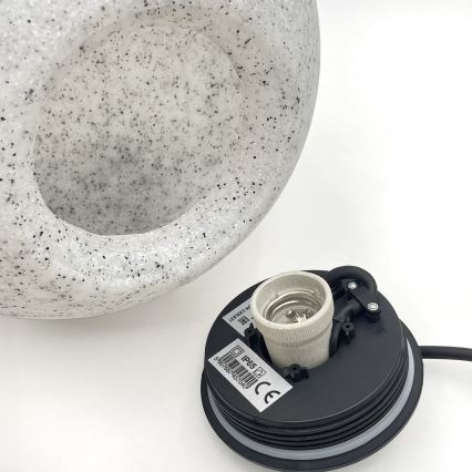 Lampada decorativa da esterno LUMISTONE 1xE27/15W/230V IP65 Ø 28 cm