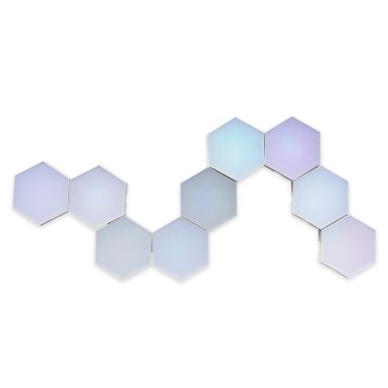 SET 9x LED RGBW Luce decorativa da parete dimmerabile MAYA LED/1W/230V + telecomando