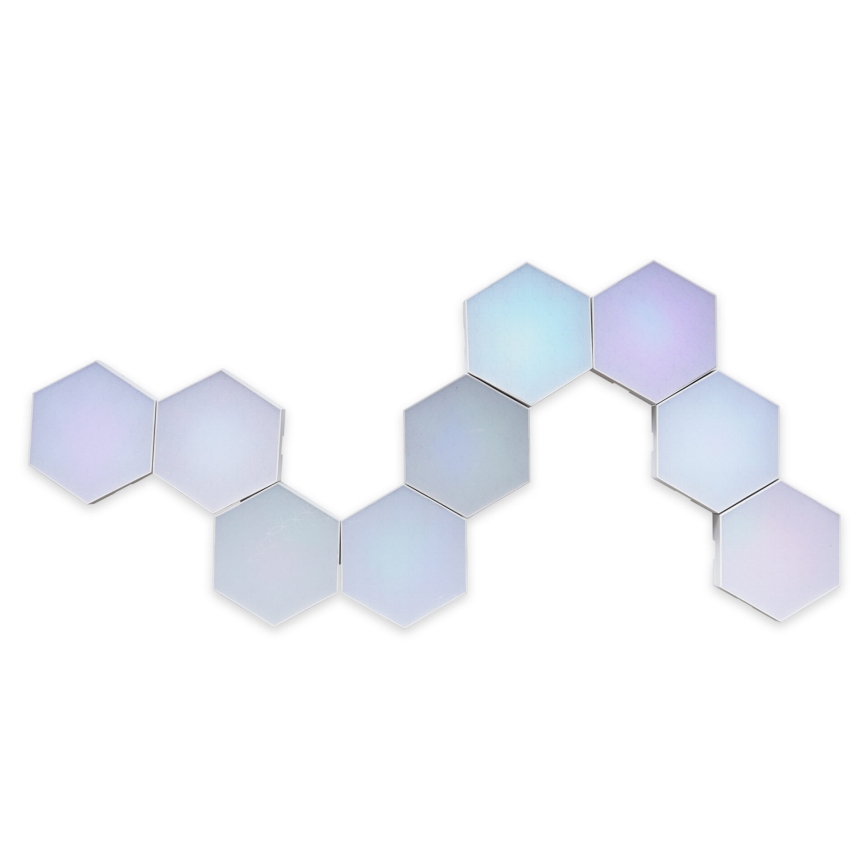 SET 9x LED RGBW Luce decorativa da parete dimmerabile MAYA LED/1W/230V + telecomando