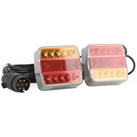 Lampada di posizione LED MAGNET LED/2,6W/12V IP67 rosso/arancione