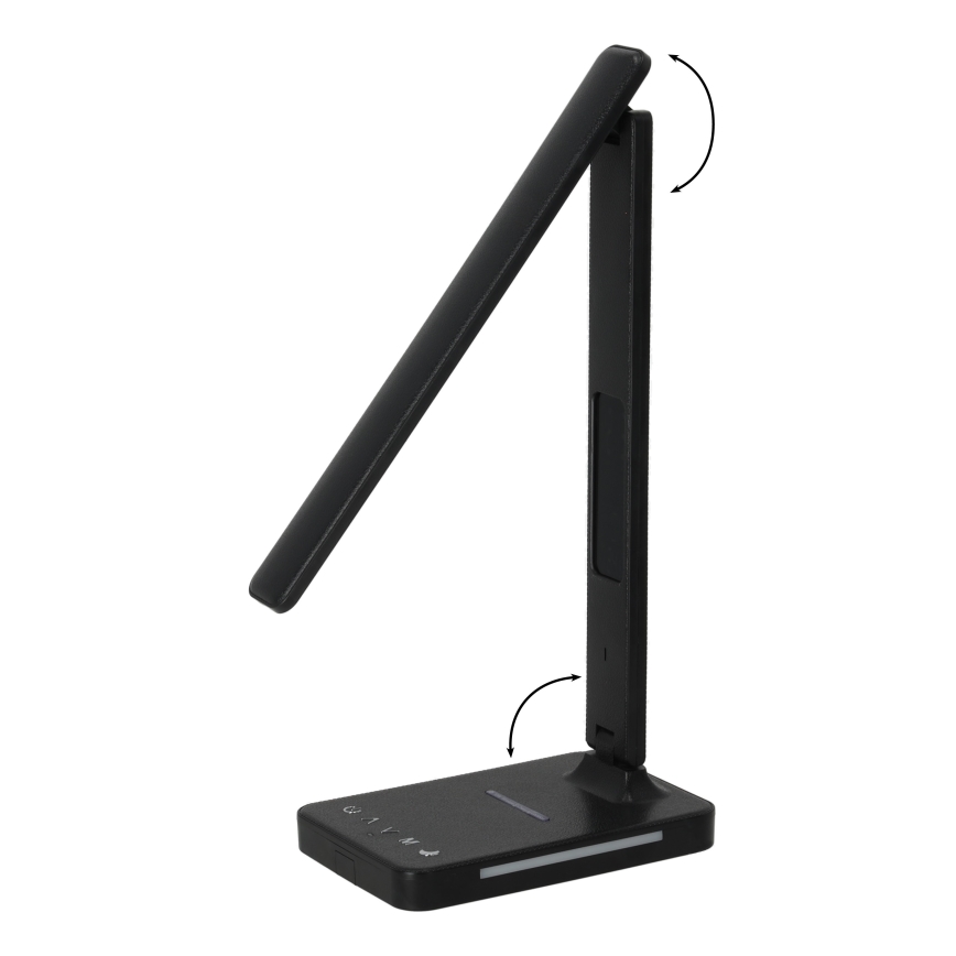 Lampada da tavolo LED dimmerabile con ricarica wireless	 QI, display e Porta USB LED/7W/230V 3000-6000K nero