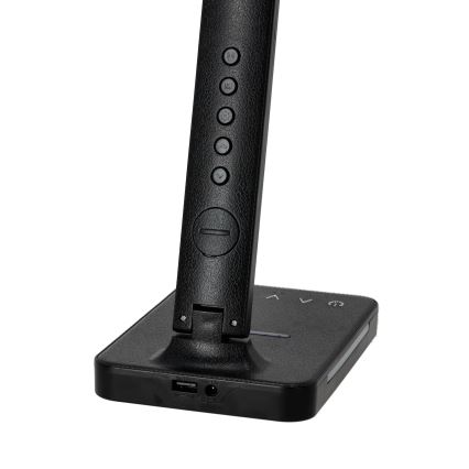 Lampada da tavolo LED dimmerabile con ricarica wireless	 QI, display e Porta USB LED/7W/230V 3000-6000K nero