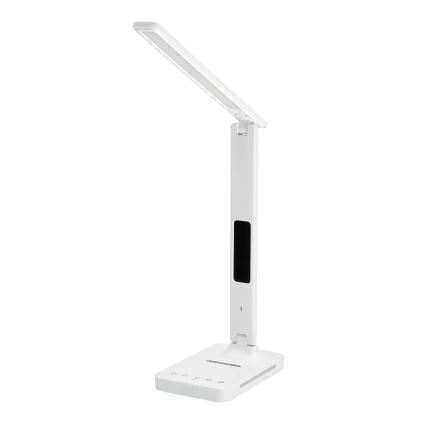 Lampada da tavolo LED dimmerabile con ricarica wireless	 QI, display e Porta USB LED/7W/230V 3000-6000K bianco