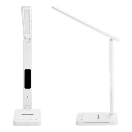 Lampada da tavolo LED dimmerabile con ricarica wireless	 QI, display e Porta USB LED/7W/230V 3000-6000K bianco