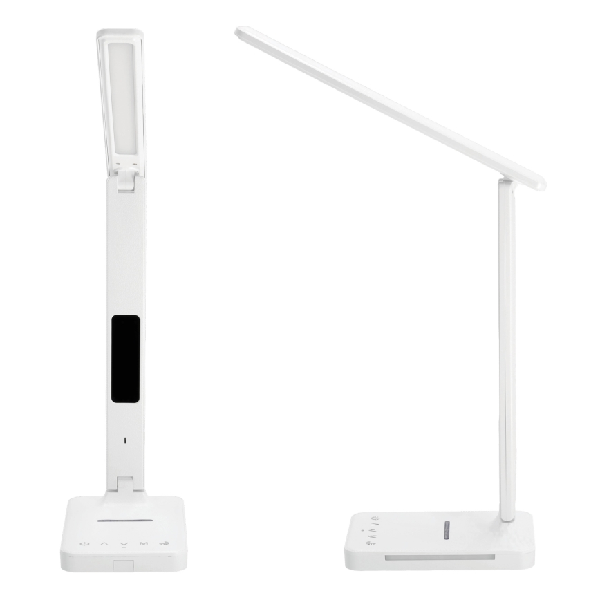 Lampada da tavolo LED dimmerabile con ricarica wireless	 QI, display e Porta USB LED/7W/230V 3000-6000K bianco