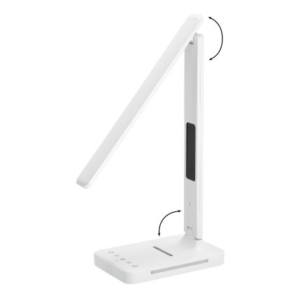 Lampada da tavolo LED dimmerabile con ricarica wireless	 QI, display e Porta USB LED/7W/230V 3000-6000K bianco